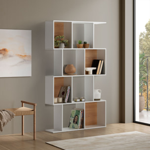 Estantería Nagato 8 huecos color Blanco