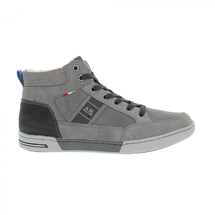 Armata di Mare Scarpe Uomo Stivaletti Casual Stringati con Soletta Rimovibile in Memory Foam AMU W22M213 Grey