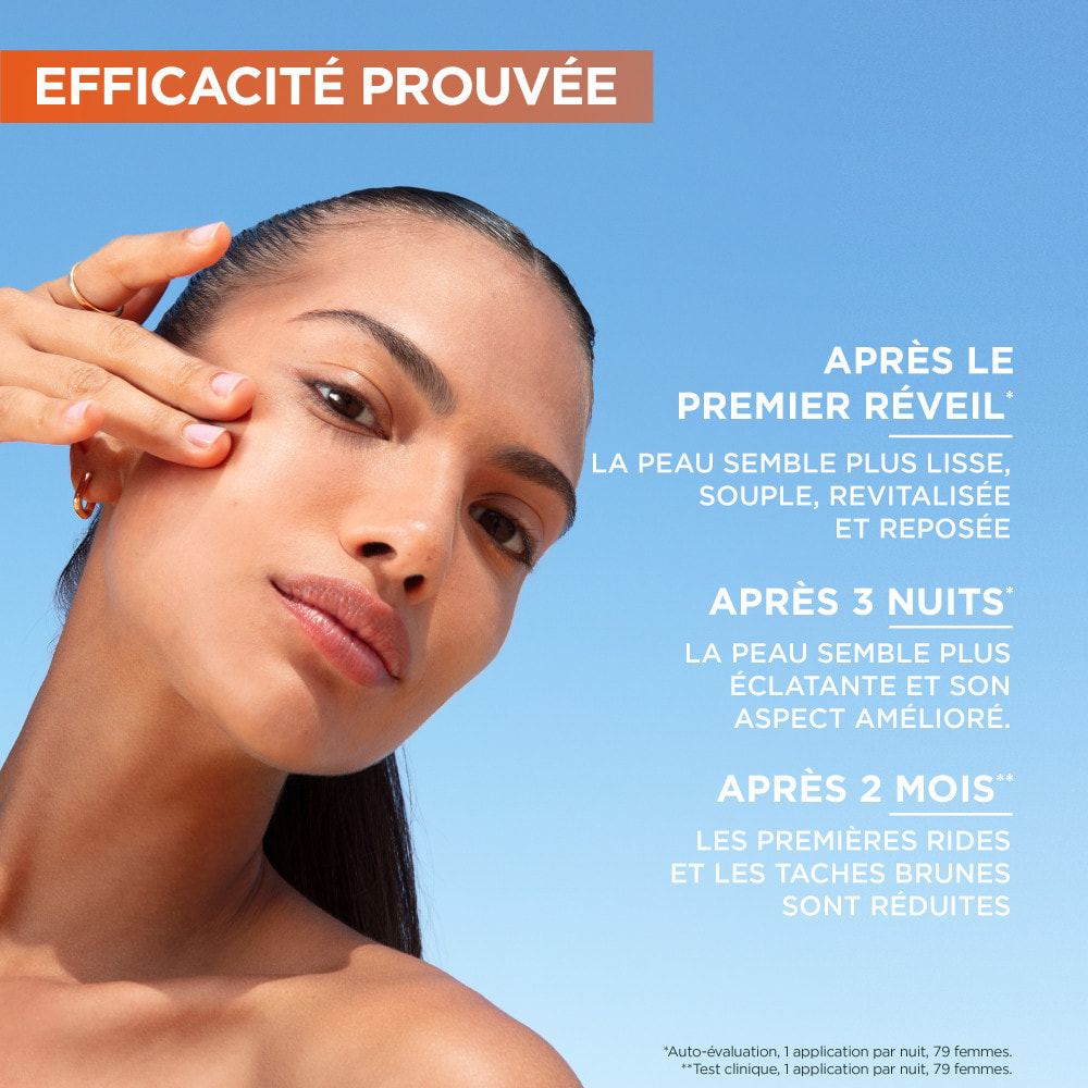 Garnier SkinActive Vitamine C Sérum Nuit Booster d'Eclat 30mL
