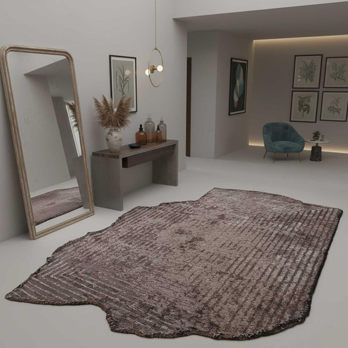 ATIPI Tapis salon kilim, Forme originale, Tissé à la main