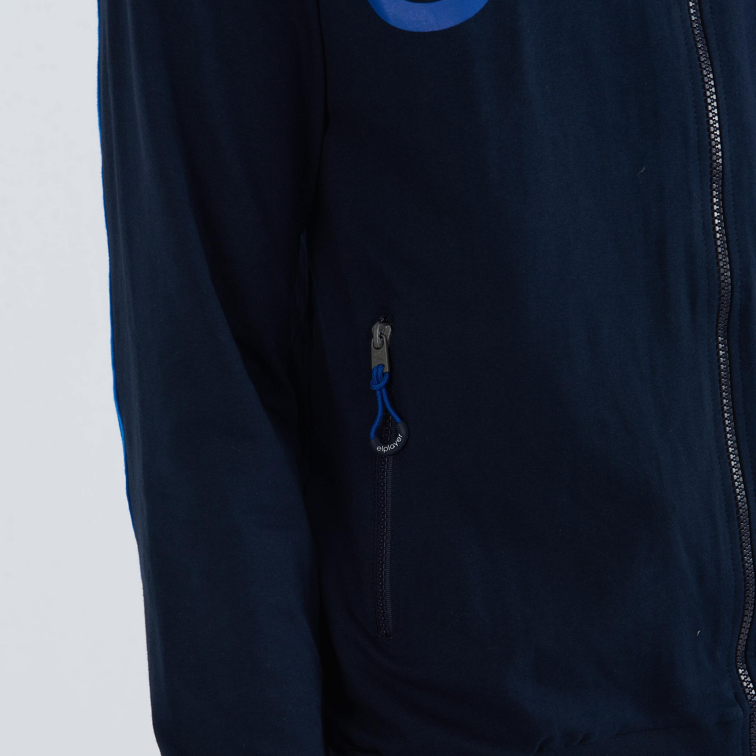 Felpa in jersey con zip e cappuccio Profeo