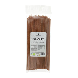 PLANETA HUERTO | Espagueti de Espelta Integral ECO 500g – Pasta Ecológica, Rica en Fibra y Proteínas