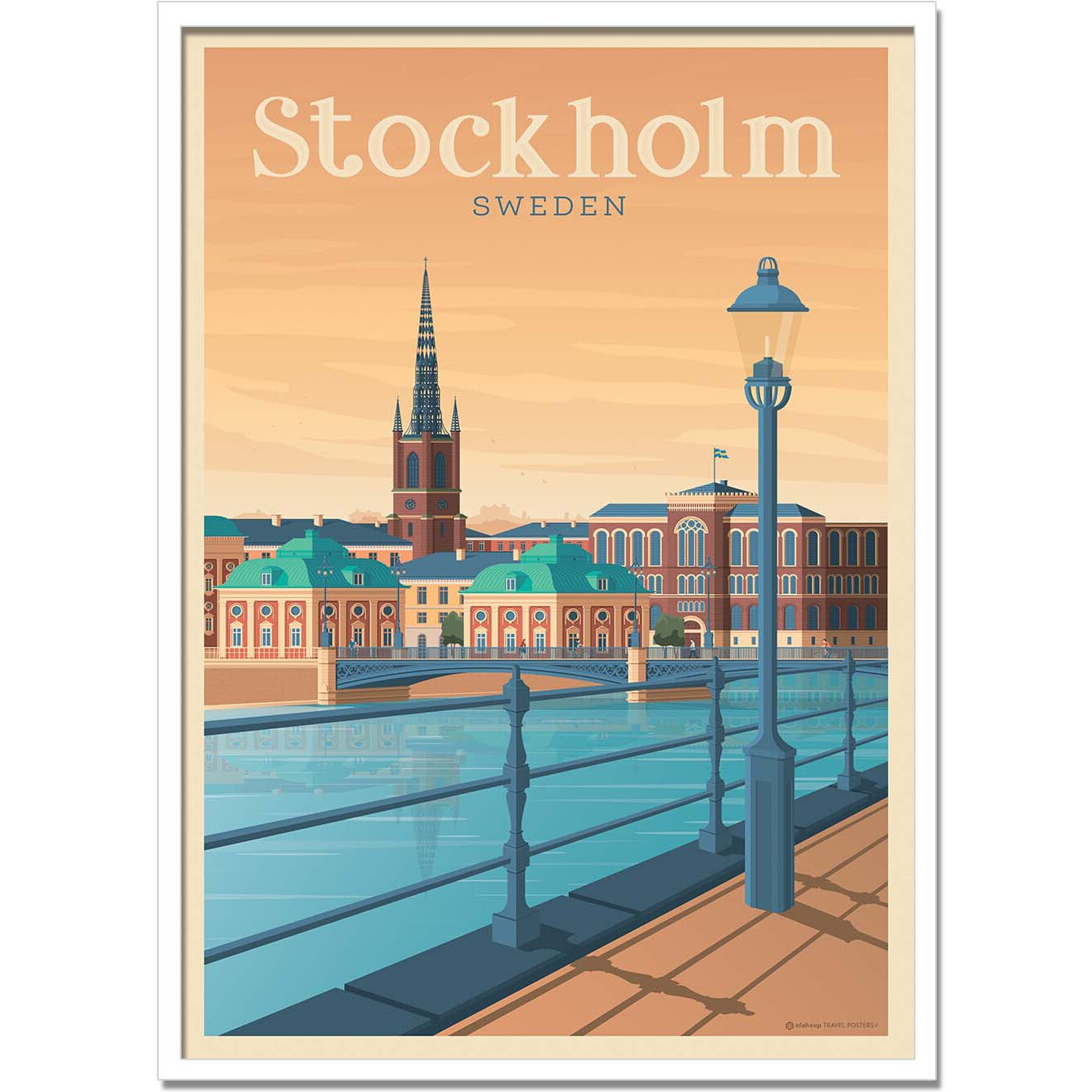 Affiche - Stockholm - Olahoop Travel Posters