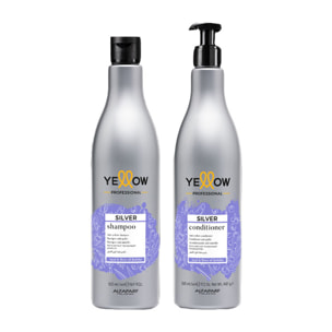 ALFAPARF Yellow Kit Silver Shampoo 500ml + Conditioner 500ml