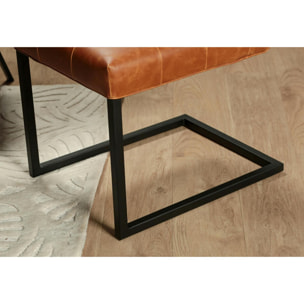 Chaise traineau camel (lot de 2) OKA