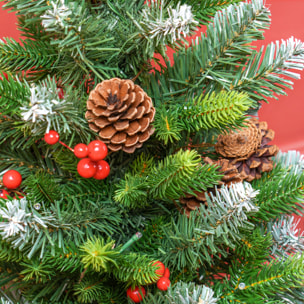 Mini sapin de Noël avec éclairage LED - petit sapin de Noël artificiel - décoration de Noël - 60 cm