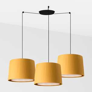 SAMBA 3L Lampada sospensione nera/giallo