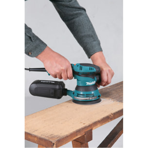 Lijadora rotorbital MAKITA 300W Ø125 MM + 1 MAK-PAC caja recoge polvo - BO5041J