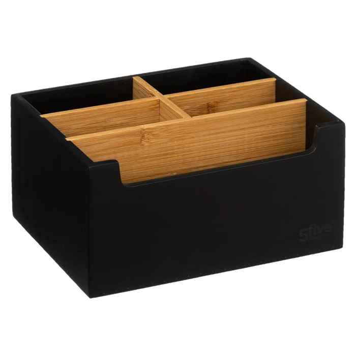 Organiseur 5 compartiments "Naturéo" noir