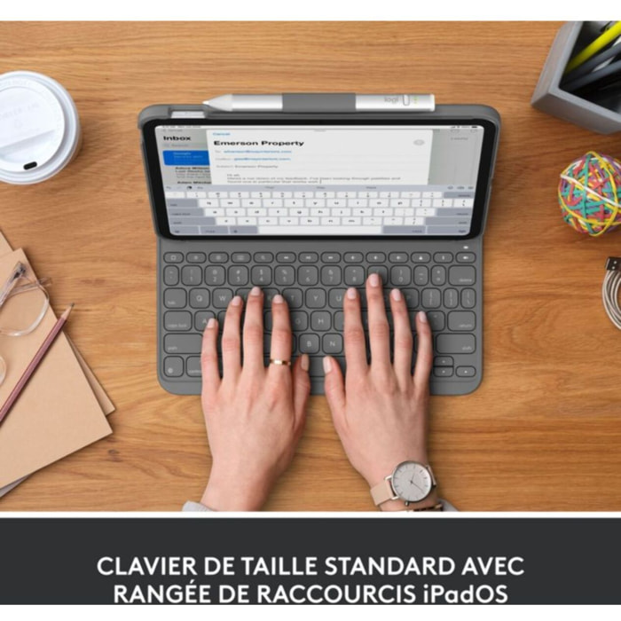 Etui LOGITECH Etui LOGITECH Slim Folio pour iPad 10eme gen 10.9, iPad A16 (2025)