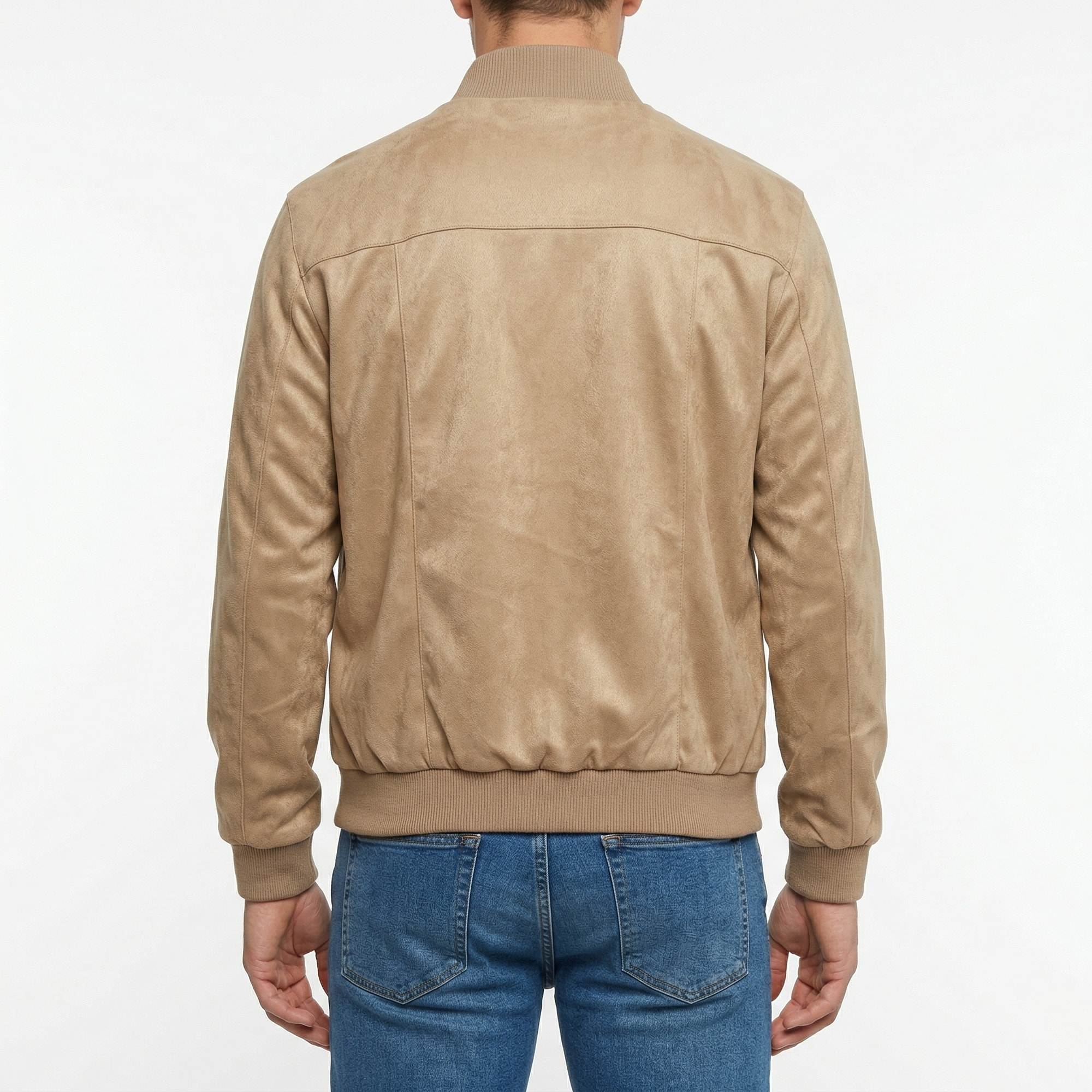 Giubbino polo tasca a toppa ecosuede