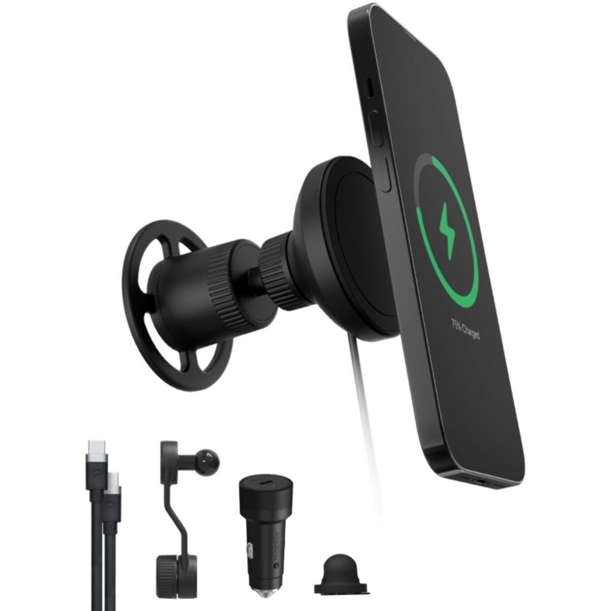 Chargeur allume-cigare MOPHIE Qi 2 sans fil pour voiture