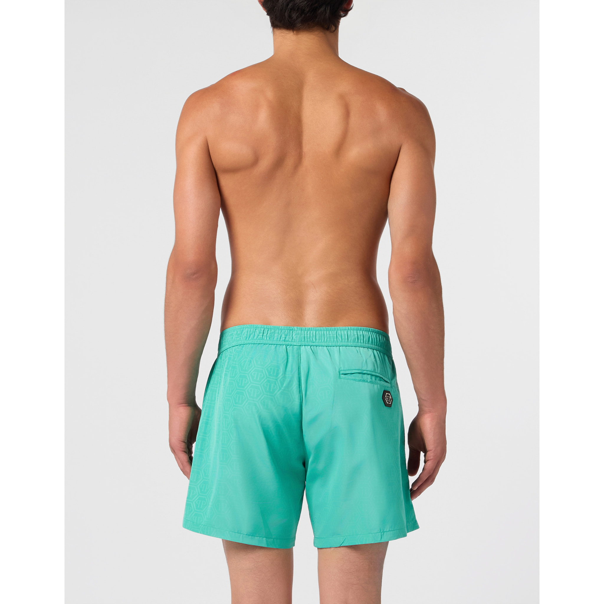 PHILIPP PLEIN Swimming Shorts Monogram Signature