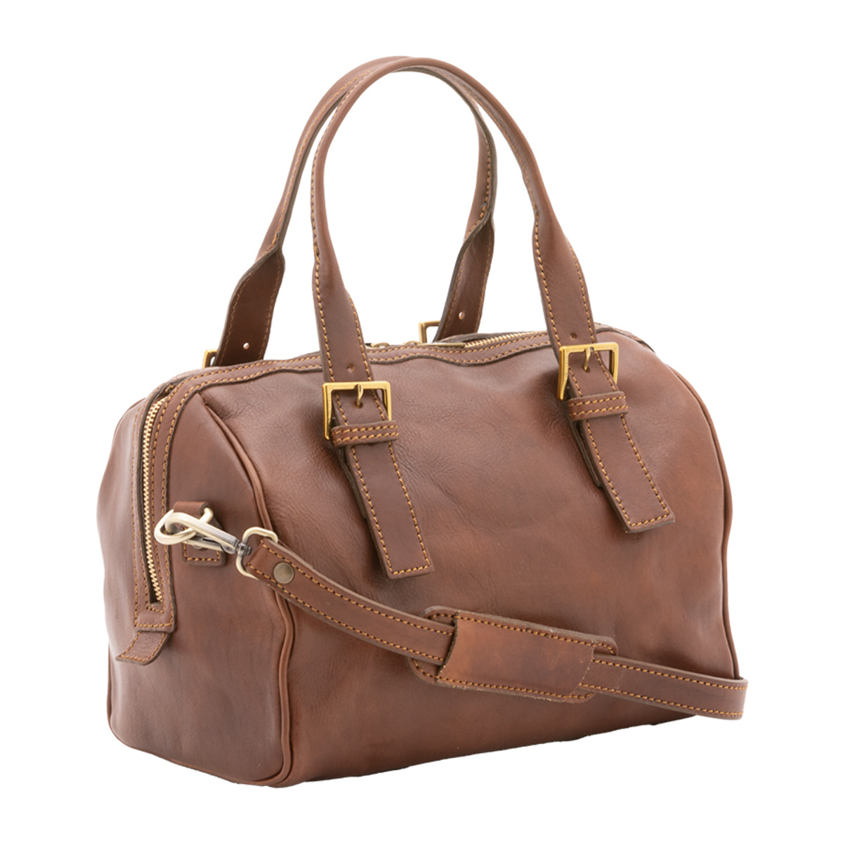 Borsa a bauletto  unisex In Vera pelle Made in Italy 29x27x13 cm