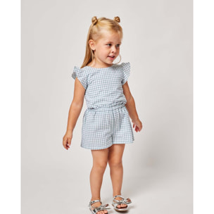 MONO CUTOUT CUADROS VICHY VERDE Y BLANCO