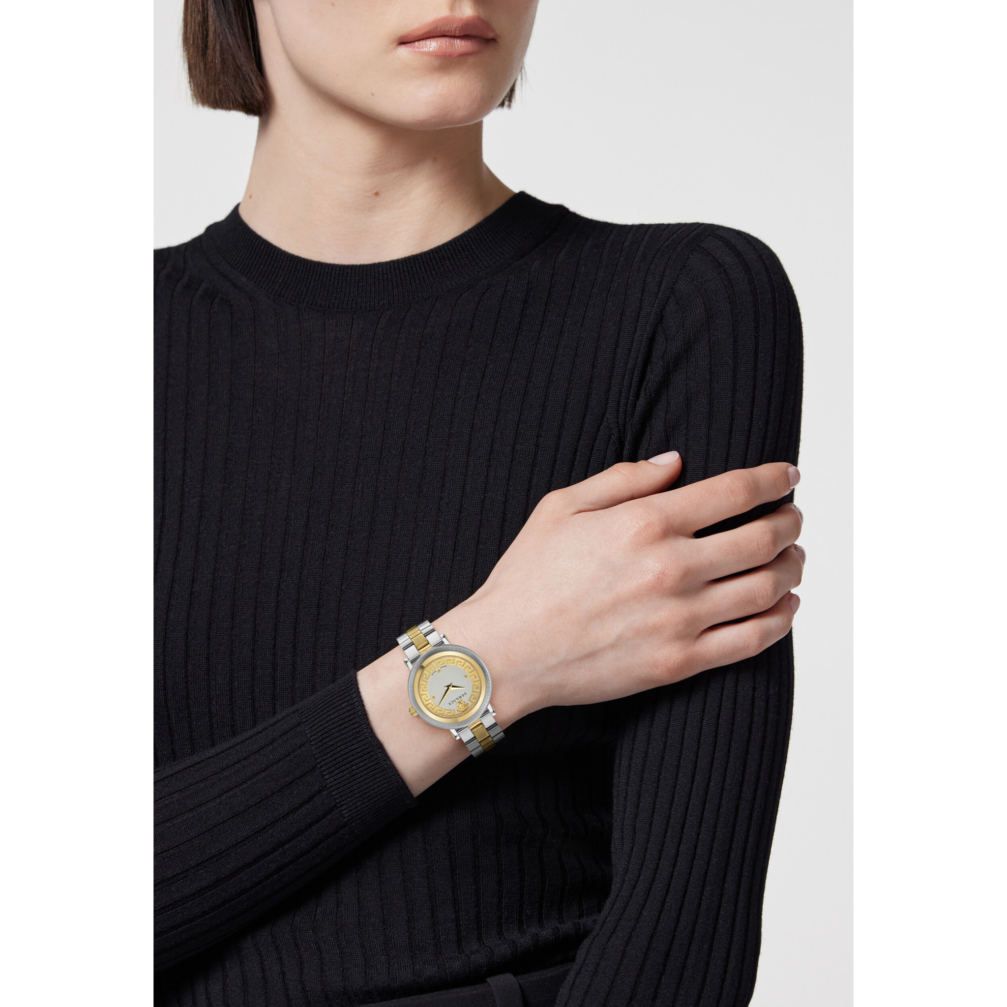 Versace Orologio Analogico Al Quarzo Greca Flourish (Wc-7F)