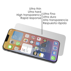 Protector de pantalla de cristal templado para iPhone 12 y 12 Pro