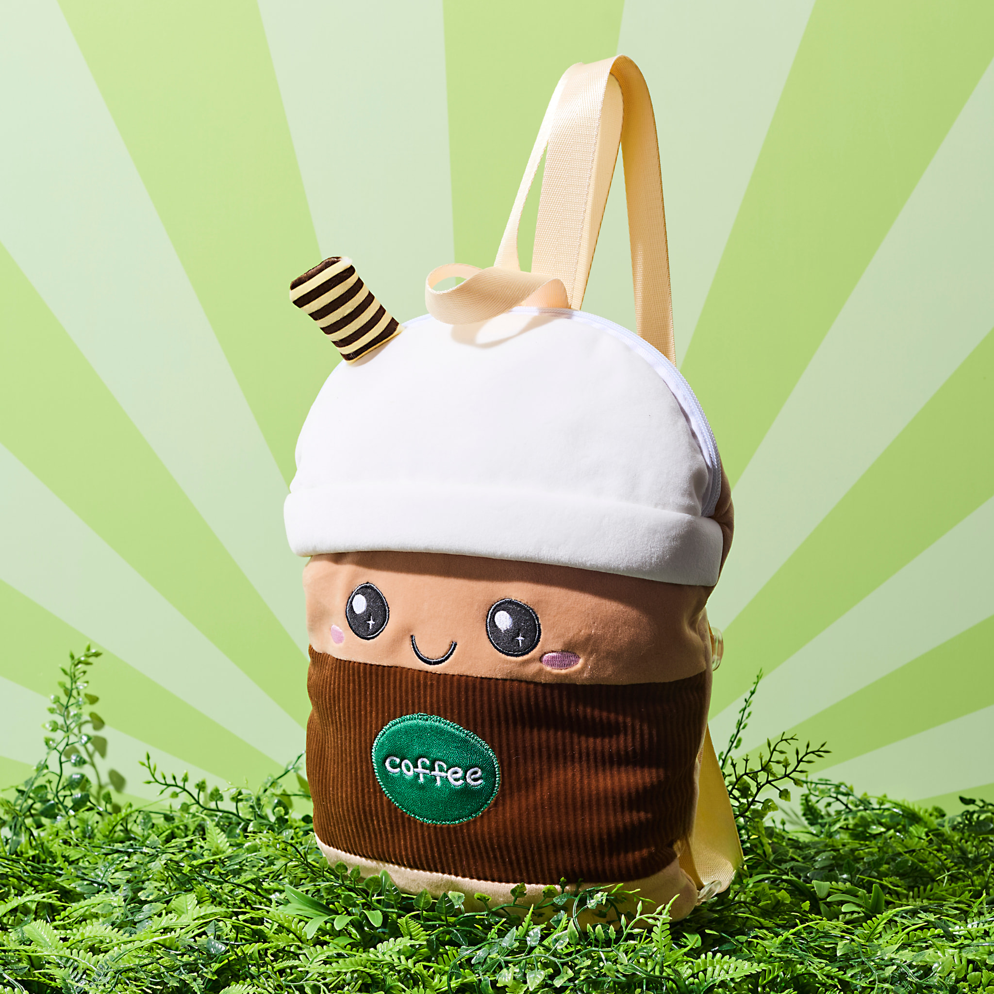 Peluche Bubble Tea Sac A Dos Marron