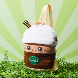 Peluche Bubble Tea Sac A Dos Marron