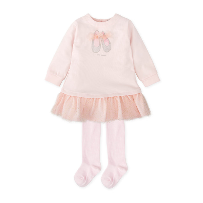 VESTIDO CON LEOTARDOS ROSA - Rosa