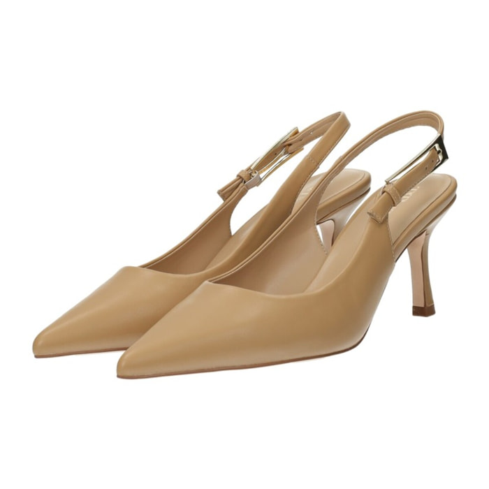 Décolleté sling back Donna Tata Italia Beige