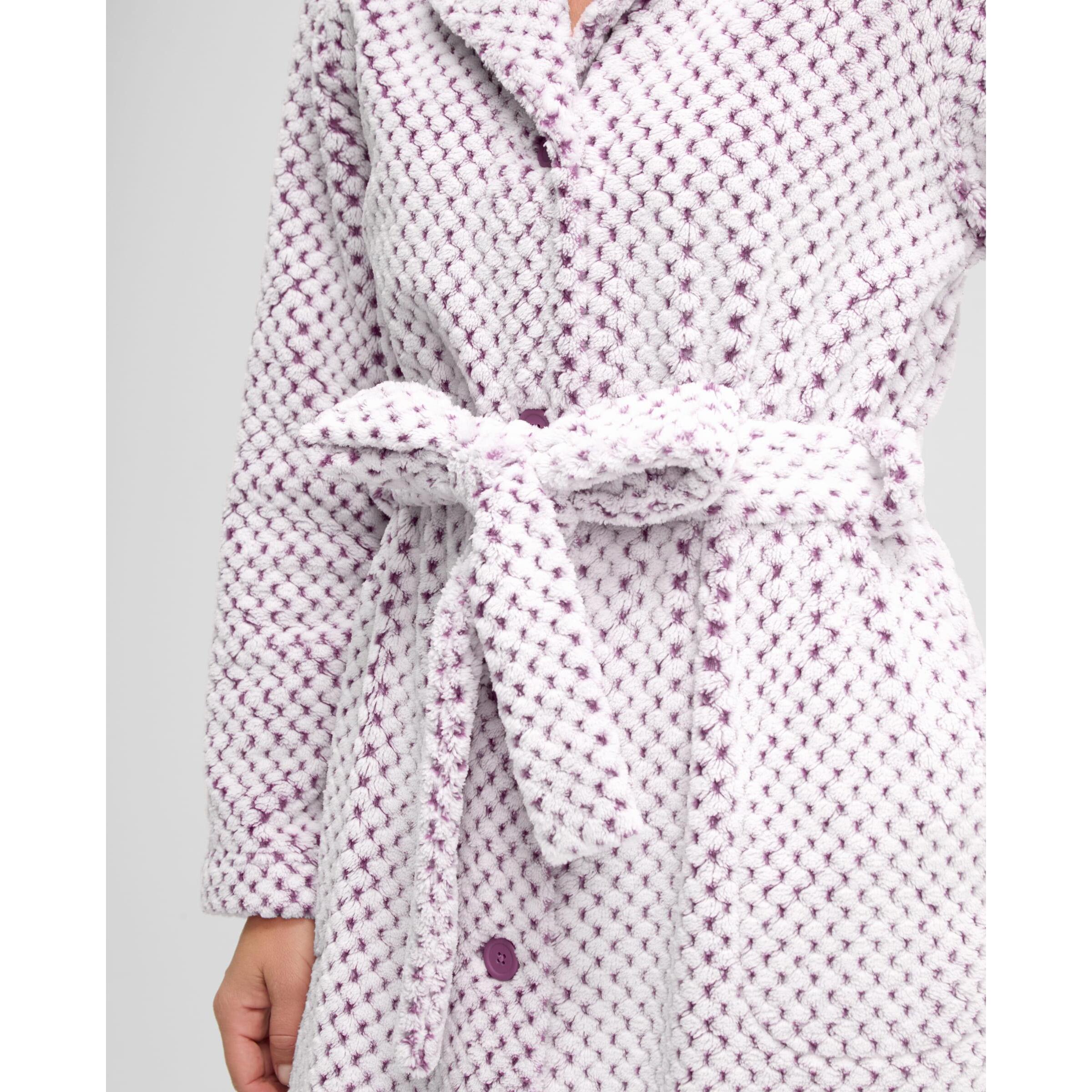 Bata mujer larga jacquard