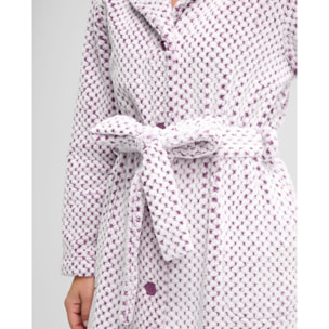 Bata mujer larga jacquard