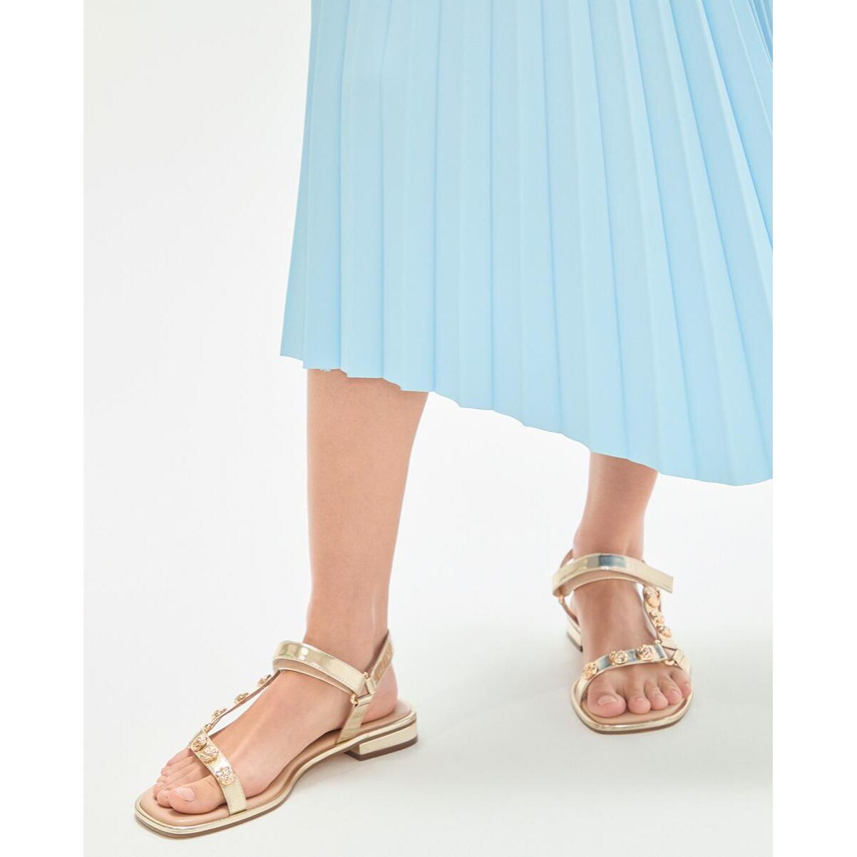 Gonna plissettata asimmetrica