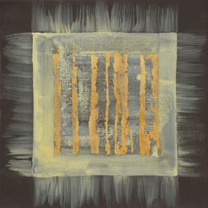 Tableau carré magique doré Toile imprimée