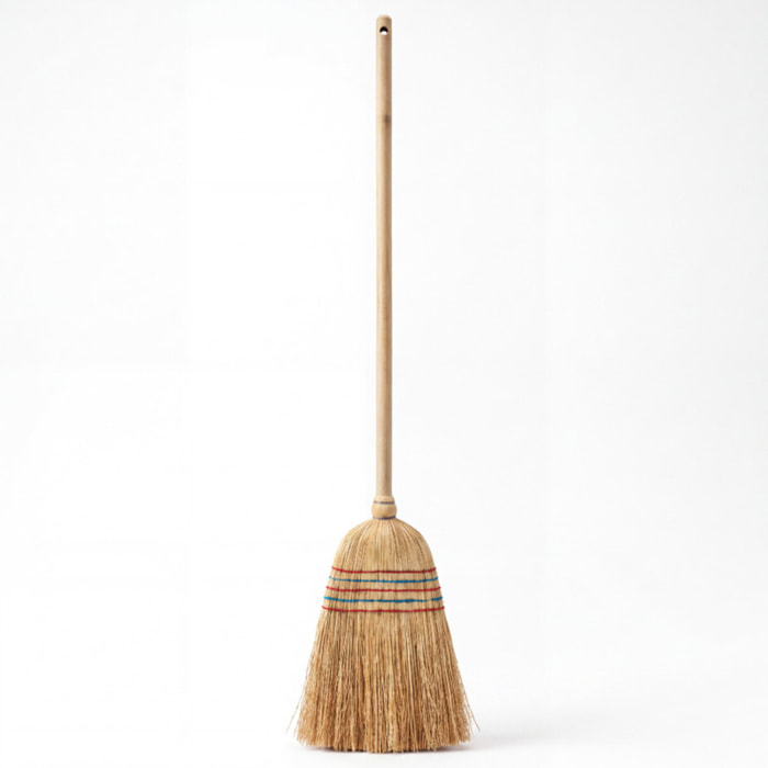 Balai traditionel extérieur en paille 136cm MSV