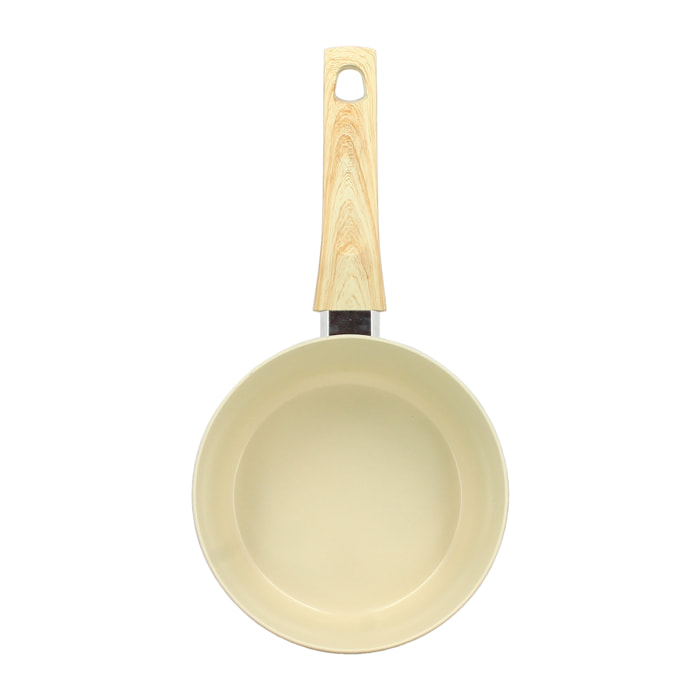 Casserole en revêtement céramique 18cm crème - tous feux COLORAMA