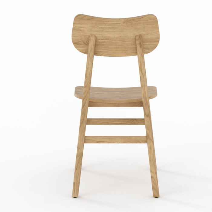 Lot de 2 chaises en bois massif de mindi - Kawi