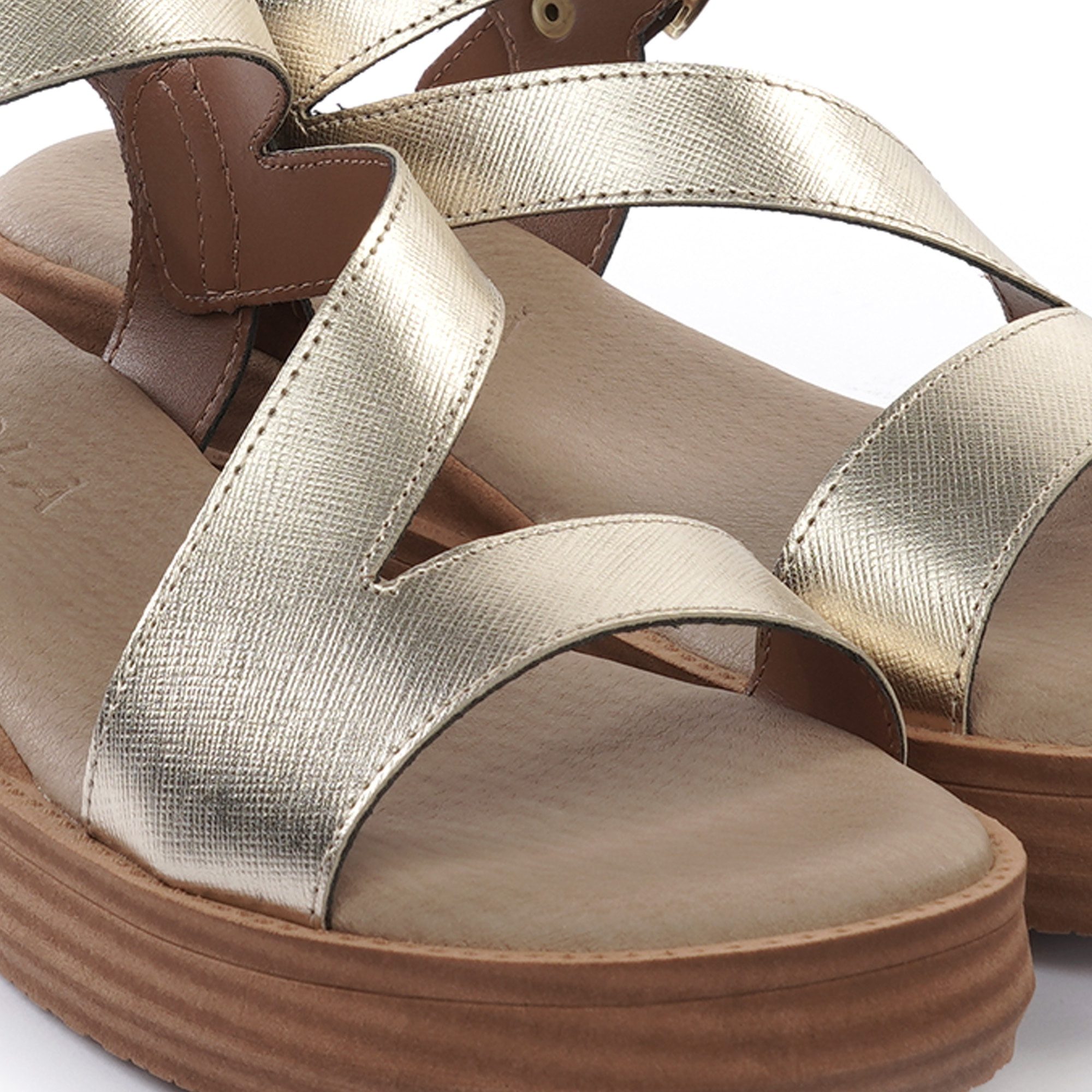 SANDALO ZEPPA FASCE Z PLATINO