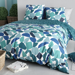 Parure Housse De Couette 3pcs 100% Coton 57 Fils NANO