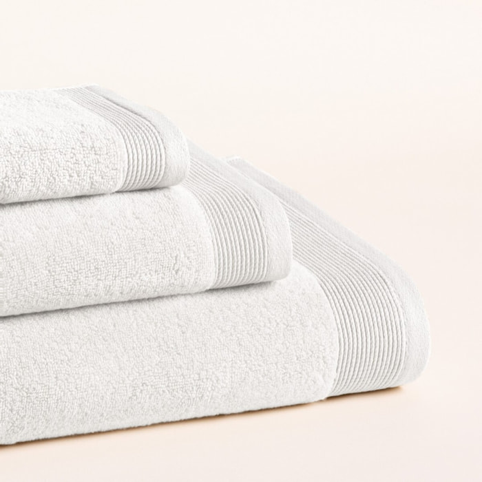 Lot de 3 serviettes Harmony White - Zero Twist - 600 grammes