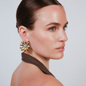 Pendientes Isum acabado oro amarillo 18k