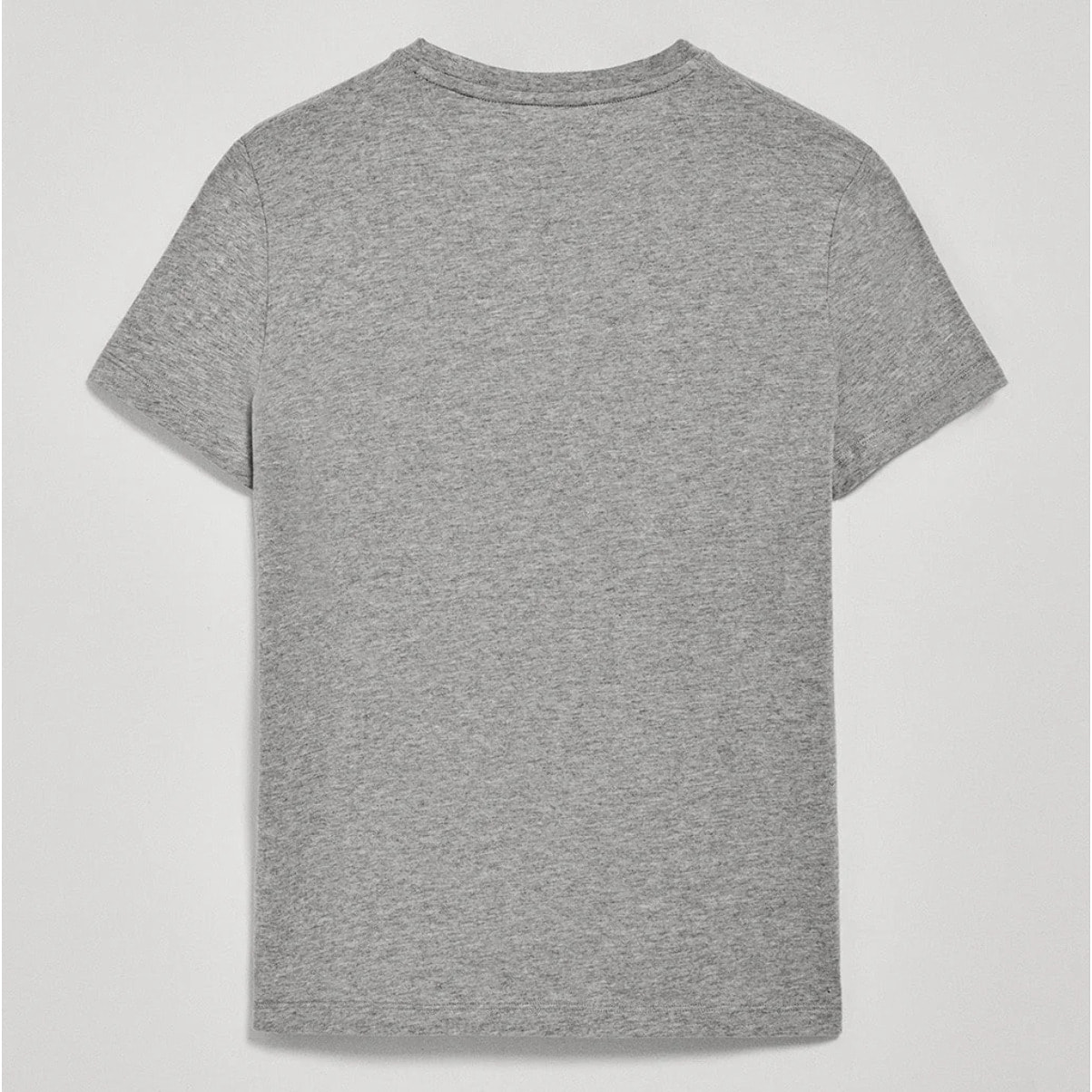 Camiseta gris vigoré de cuello redondo con bordado Rigby Go