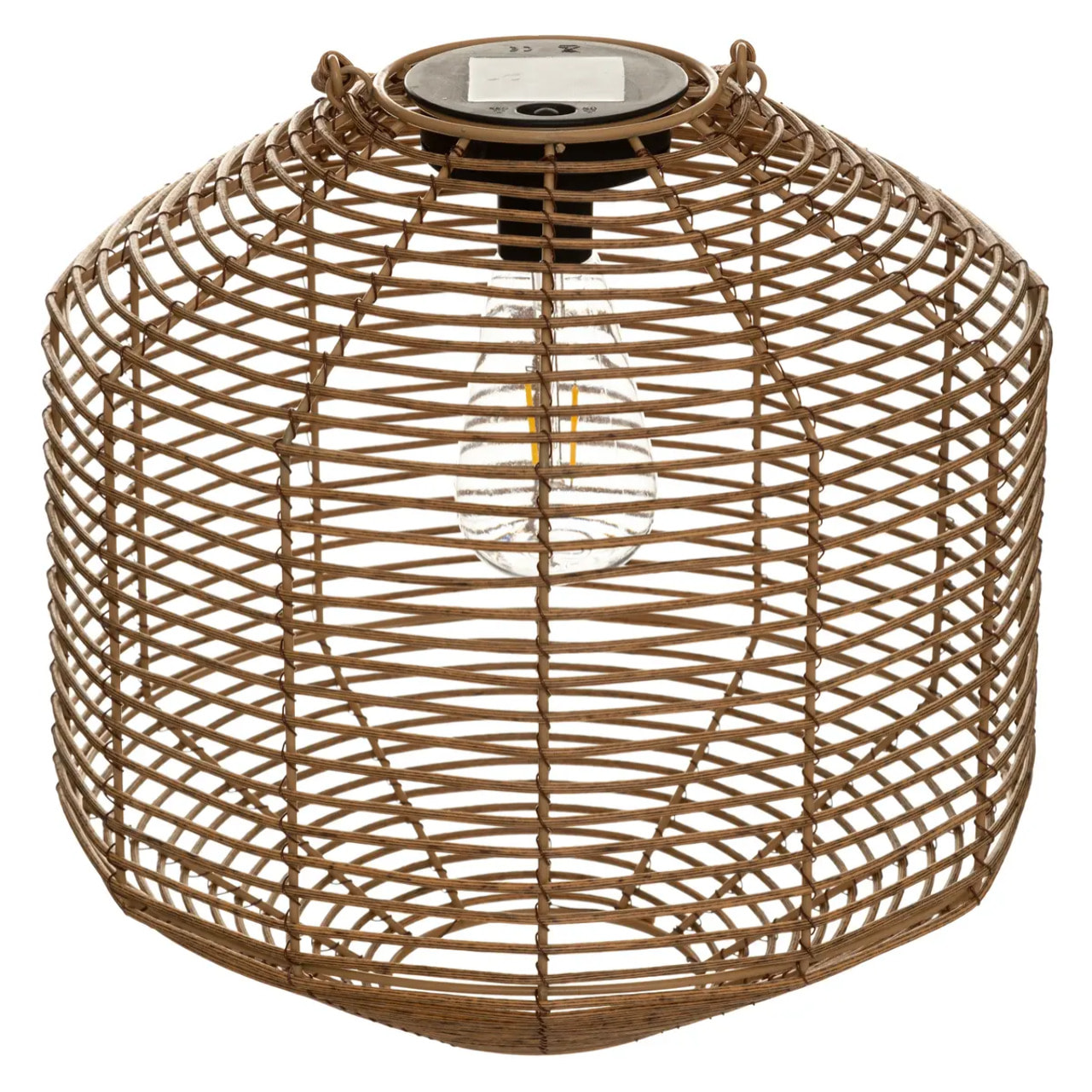 Lampe solaire "Cuba" beige H30cm