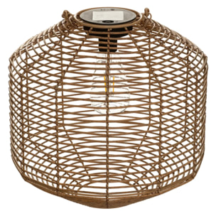Lampe solaire "Cuba" beige H30cm