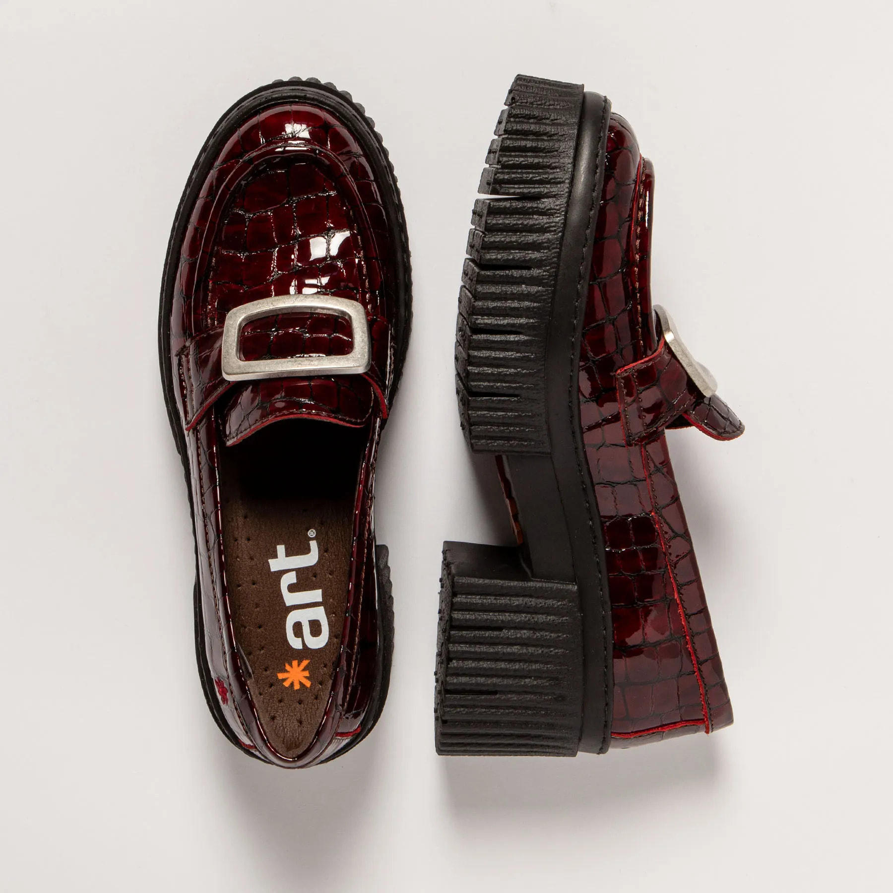 Zapatos con tacón 1372 HORASAN BURDEOS/YORK color Burdeos