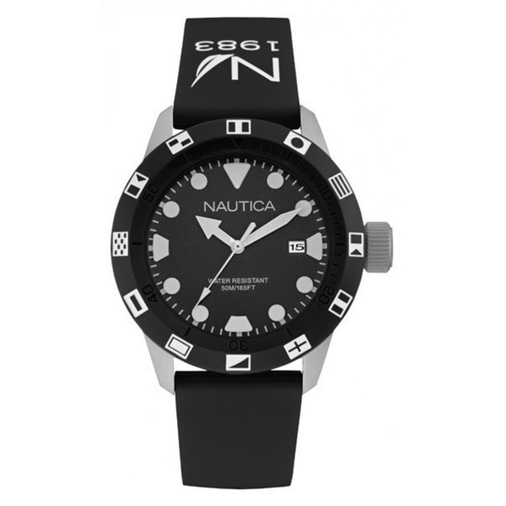 Reloj Nautica NAI09509G Hombre Analogico Cuarzo con Correa de Silicona