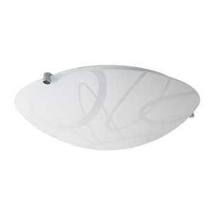 Plafoniera LED con vetro satinato