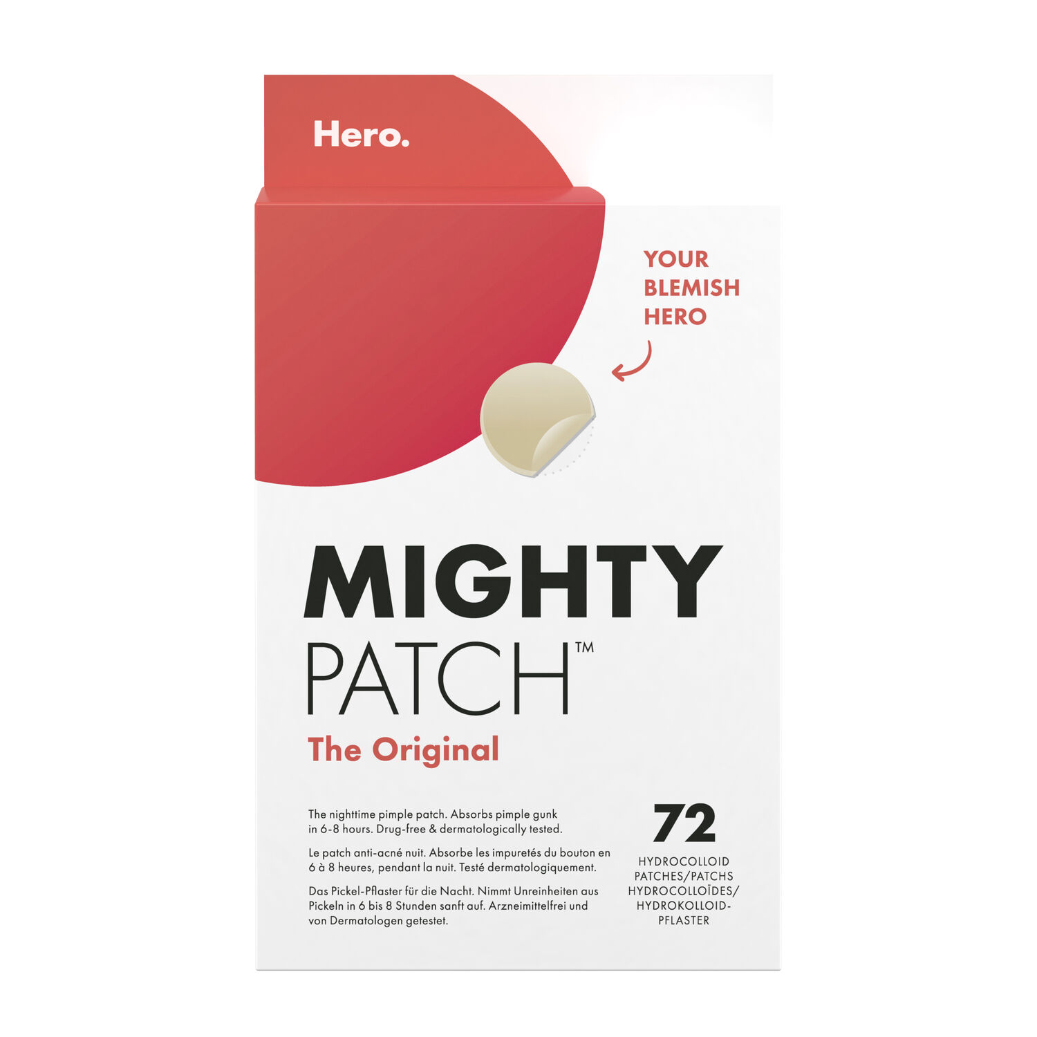 HERO Mighty Patch - Patchs Anti-Acné The Original 72 Patchs