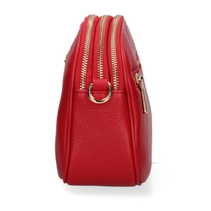 Borsa a tracolla da donna Made in Italy - Modello Cordelia Pro - 100% pelle - 22.5 x 17.0 x 9.5 cm