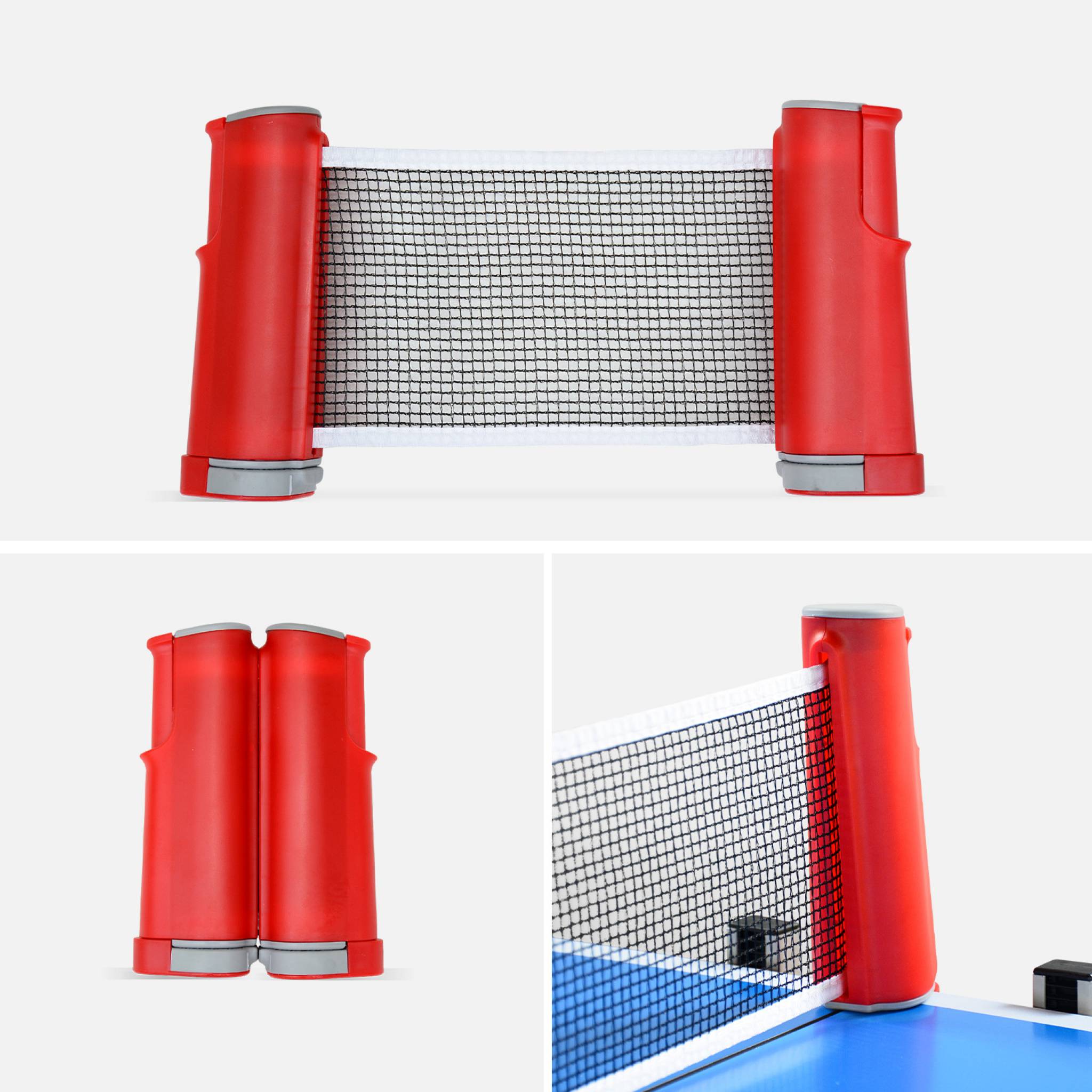 Table de ping pong intérieure premium avec 2 raquettes et 3 balles TABLE DE PING PONG INTÉRIEURE