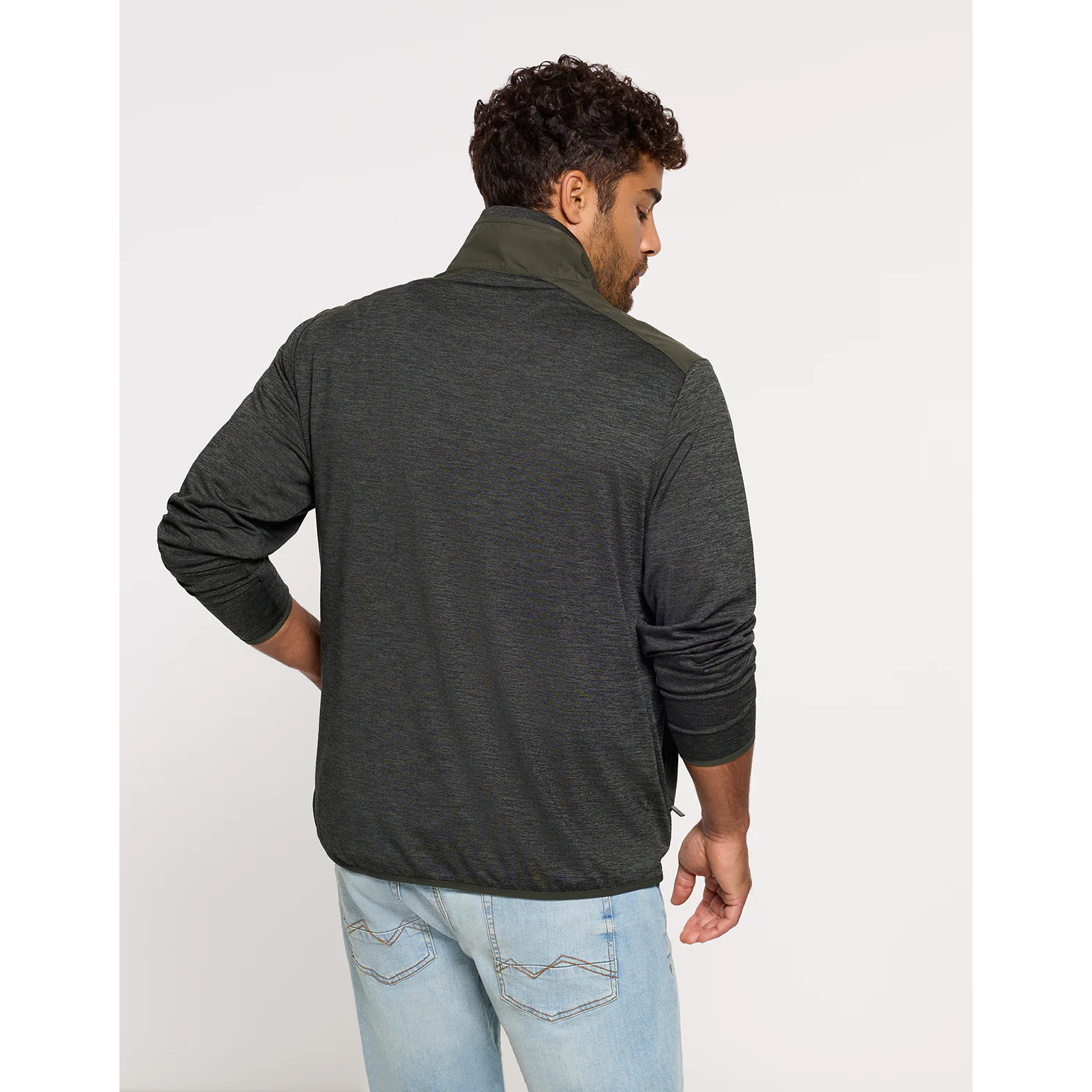 Chaqueta Ligera con Cremallera Caqui - Phu