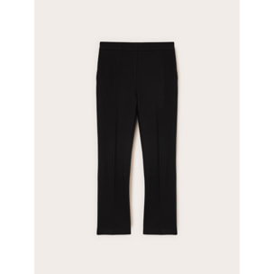 Motivi - Pantalones regulares en punto milano - Negro