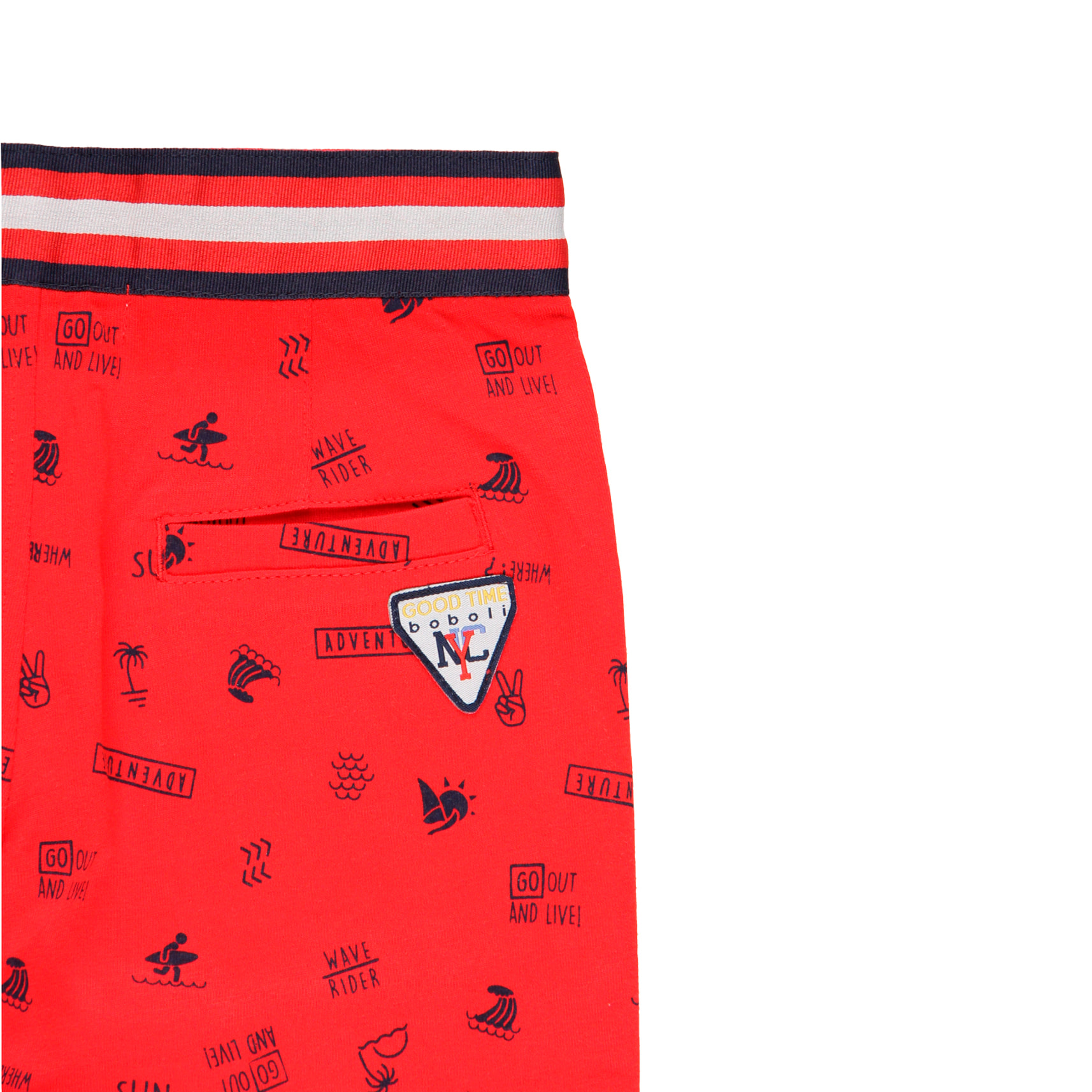 Bermudas punto estampada de niño