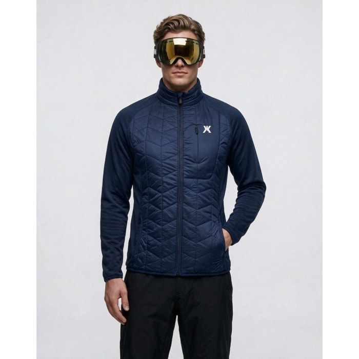Giacca ibrida isolante uomo KUSTOM MOTUS Hybrid Insulated - Blu navy