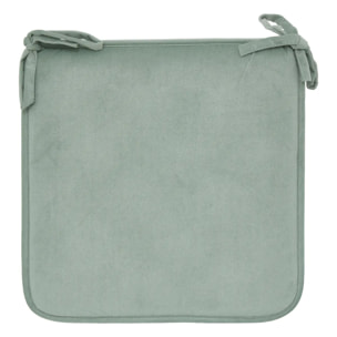 Galette de chaise Lilou vert céladon 38x38cm